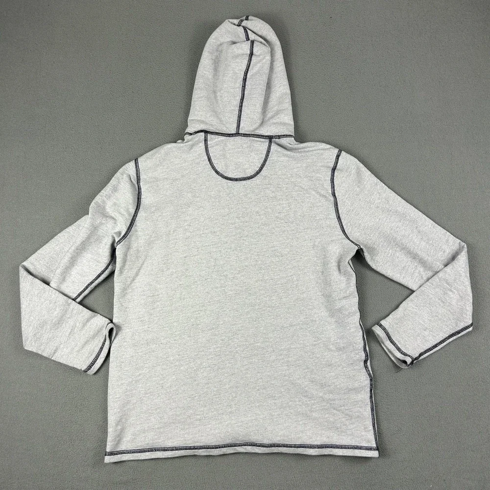 Tommy Bahama Hoodie Mens Small Gray Long Sleeve Lightweight Marlin Logo Pullover - Picture 5 of 7